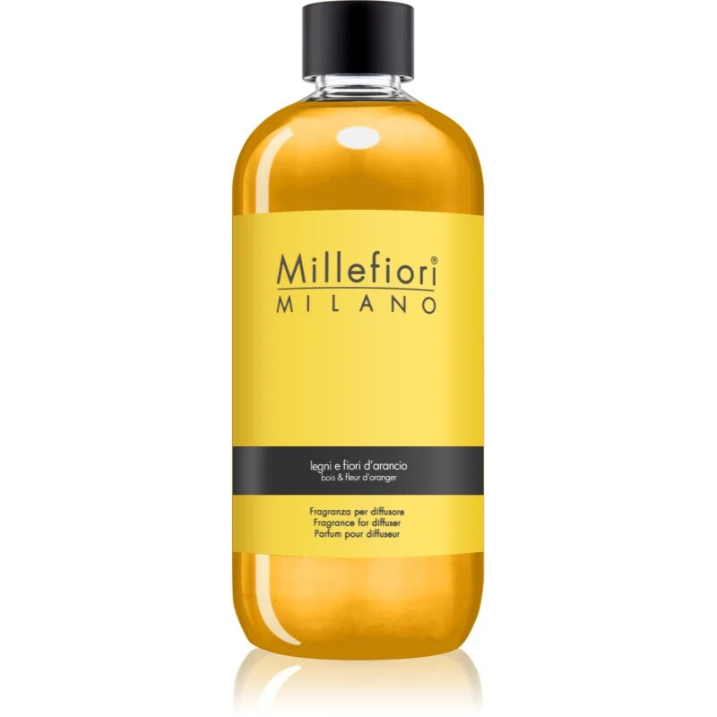 Millefiori Milano Legni e Fiori D'Arancio nadomestno polnilo za aroma difuzor 500 ml