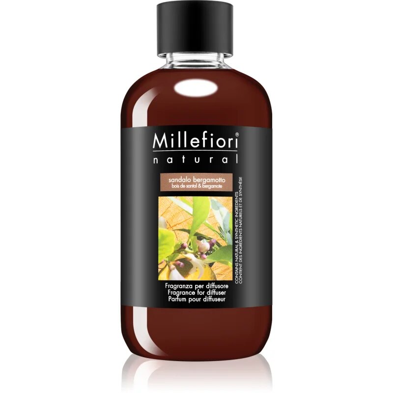 Millefiori Milano Sandalo Bergamotto nadomestno polnilo za aroma difuzor 250 ml
