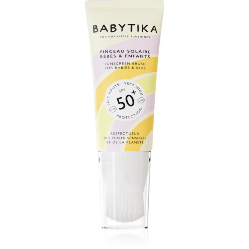 Mimitika Babytika Sunscreen Brush SPF 50+ krema za otroke za sončenje z aplikatorjem SPF 50+ 40 ml