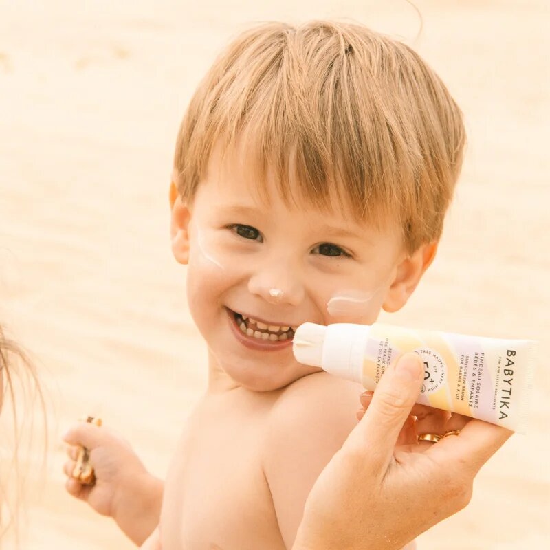 Mimitika Babytika Sunscreen Brush SPF 50+ krema za otroke za sončenje z aplikatorjem SPF 50+ 40 ml