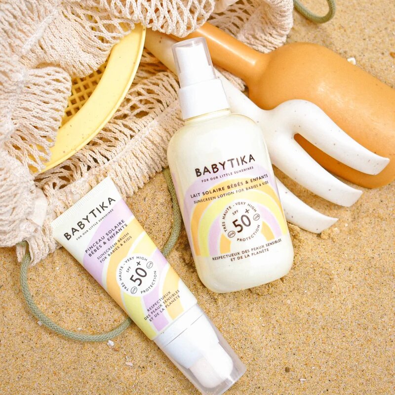 Mimitika Babytika Sunscreen Brush SPF 50+ krema za otroke za sončenje z aplikatorjem SPF 50+ 40 ml