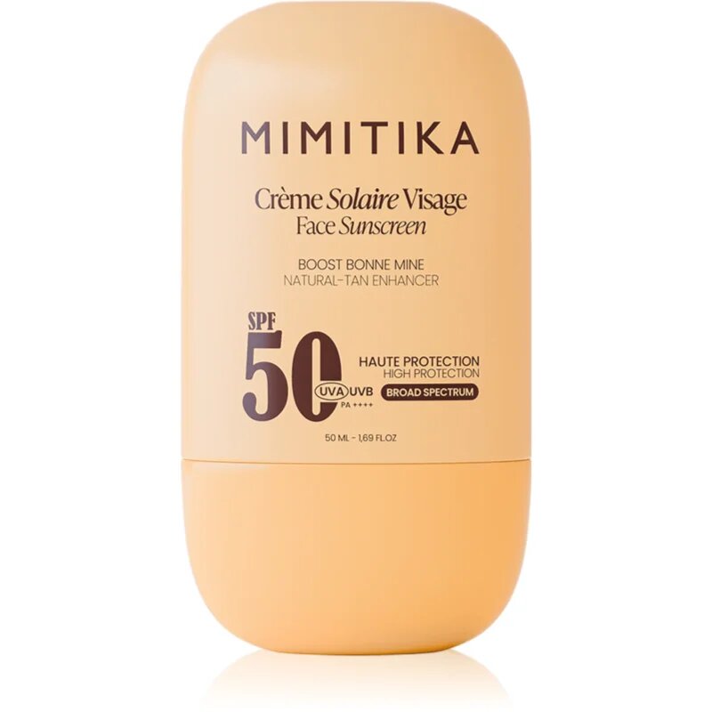 Mimitika Sun Face Sunscreen SPF50 zaščitna krema za obraz pomoč za sončenje SPF 50 50 ml