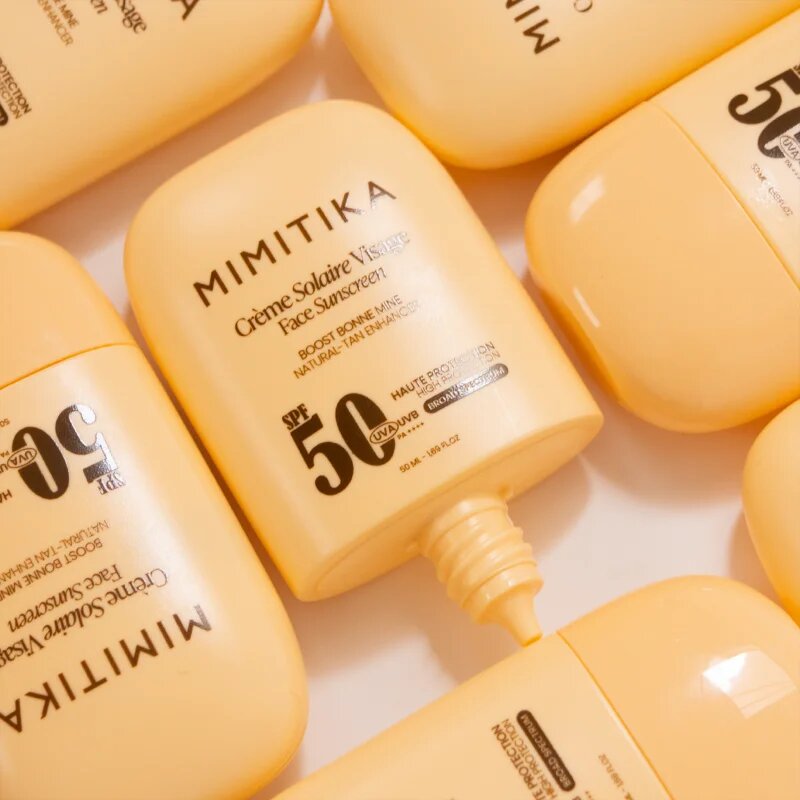 Mimitika Sun Face Sunscreen SPF50 zaščitna krema za obraz pomoč za sončenje SPF 50 50 ml