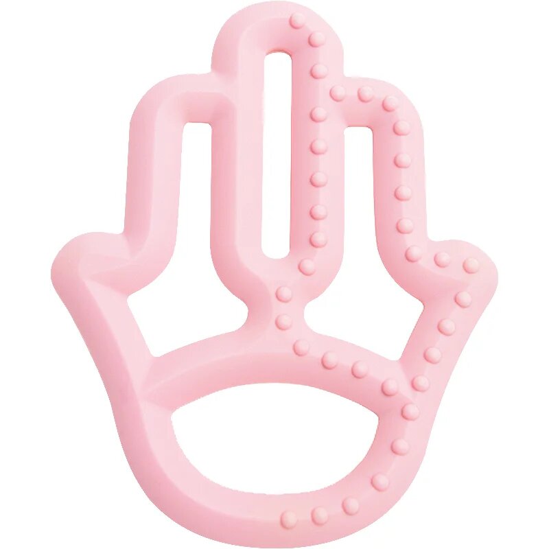 Minikoioi Teether Silicone grizalo 3m+ Pink 1 kos