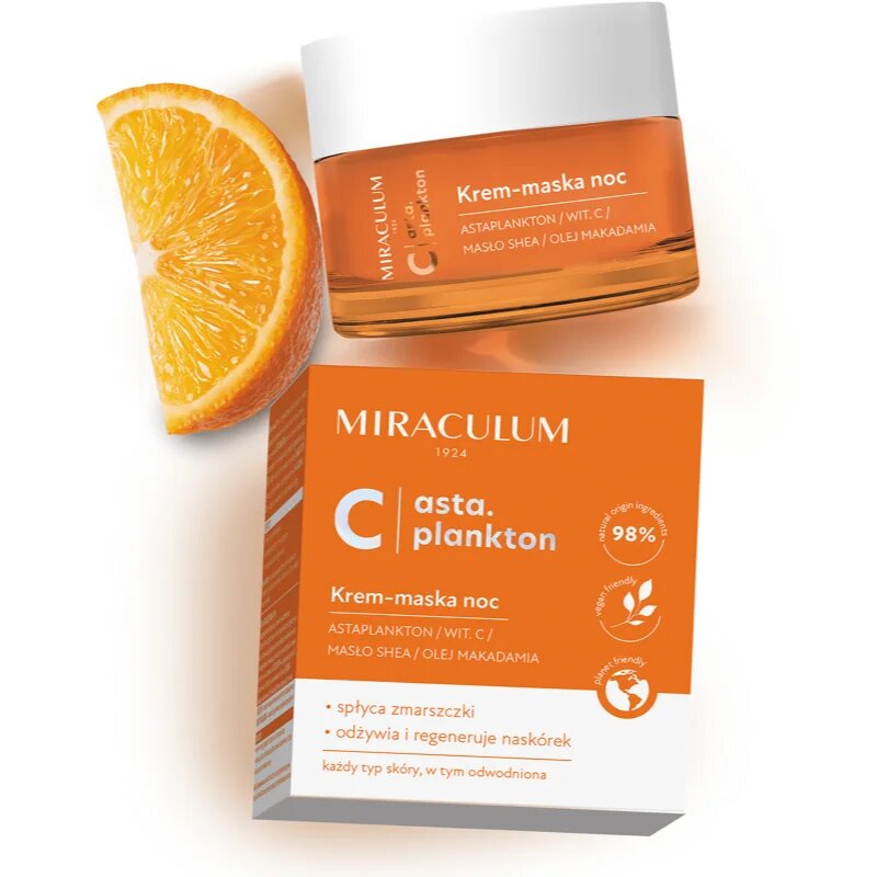 Miraculum Asta Plankton C nočna vlažilna maska in krema 50 ml