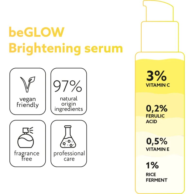 Miraculum be GLOW posvetlitveni serum z vitaminom C 30 ml
