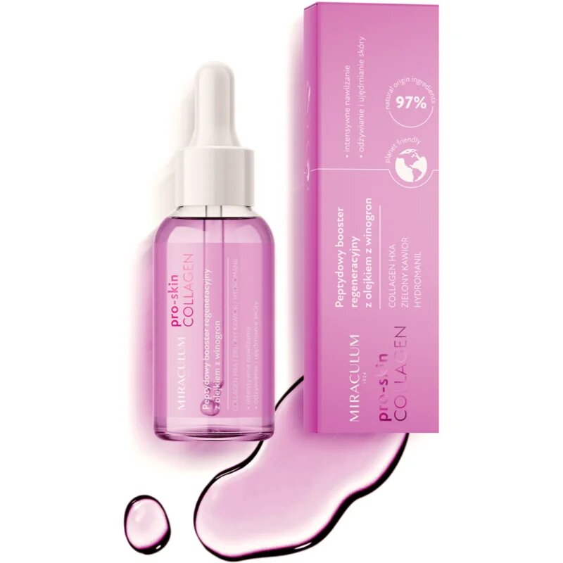 Miraculum Collagen Pro-Skin obnovitveni booster za obraz s peptidi 30 ml