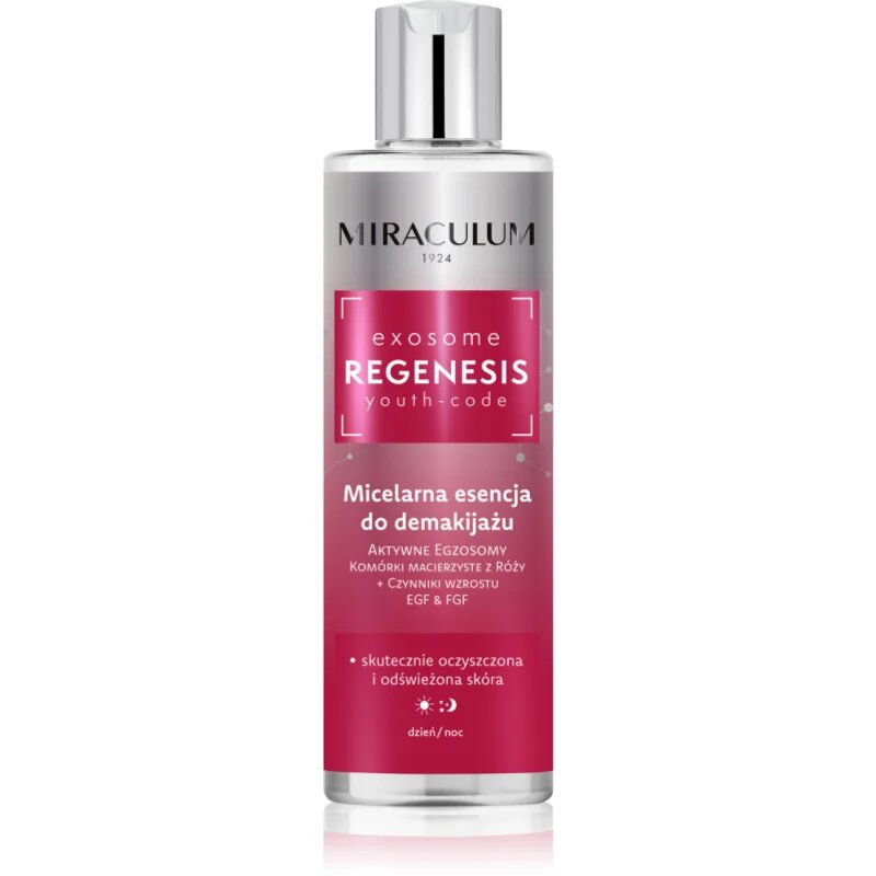 Miraculum Exosome Regenesis čistilna micelarna voda za odstranjevanje ličil 200 ml