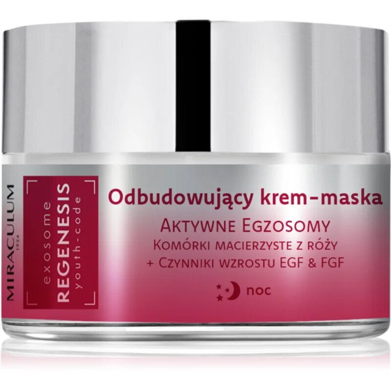 Miraculum Exosome Regenesis obnovitvena nočna kremasta maska za regeneracijo obraza 50 ml