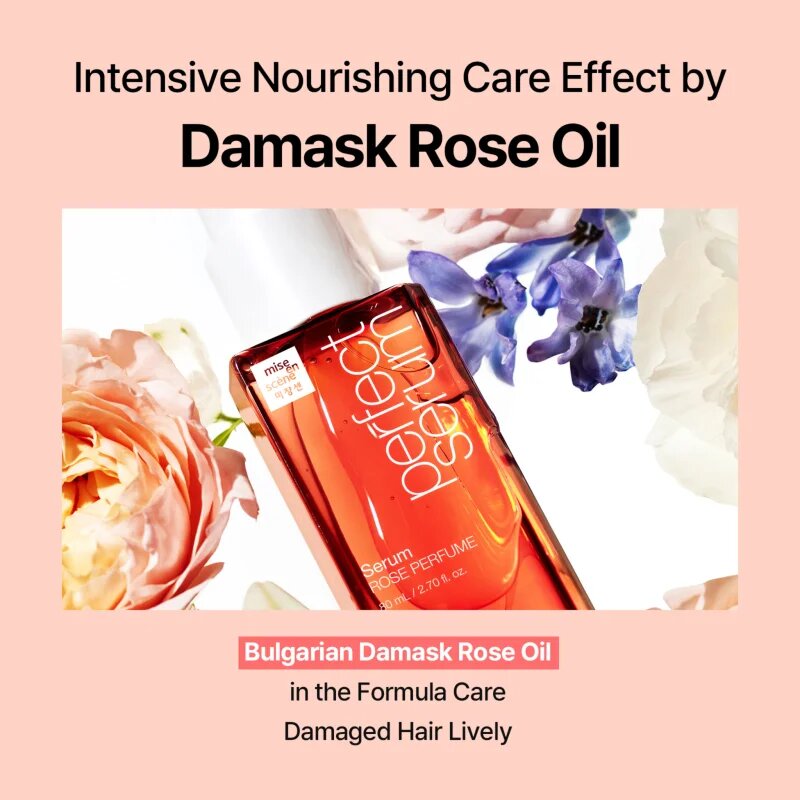 mise en scene Perfect Serum Rose Parfume obnovitveni serum za lase z vonjem cvetja za ženske 80 ml