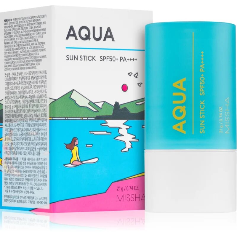 Missha All Around Safe Block Aqua Sun Stick krema za sončenje v paličici za intenzivno vlažnost SPF 50+ 21 g