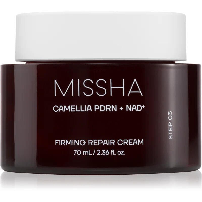 Missha Camellia PDRN NAD+ Firming Repair Cream regeneracijska krema za obraz z učvrstitvenim učinkom 70 g