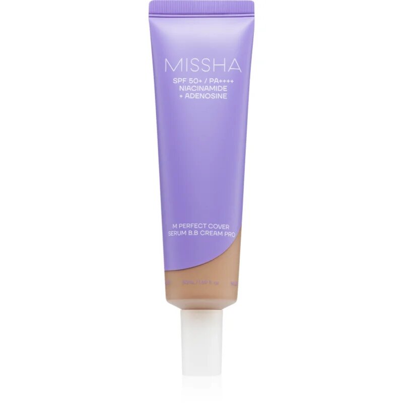 Missha M Perfect Cover Serum BB Cream Pro BB krema za brezhiben in enoten videz kože SPF 50+ odtenek #33 50 ml