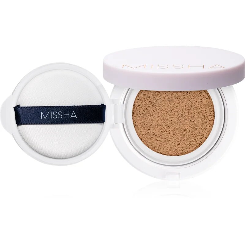 Missha Magic Cushion Cover Lasting dolgoobstojni tekoči puder v gobici SPF 50+ odtenek #23 Natural Medium Beige 15 g