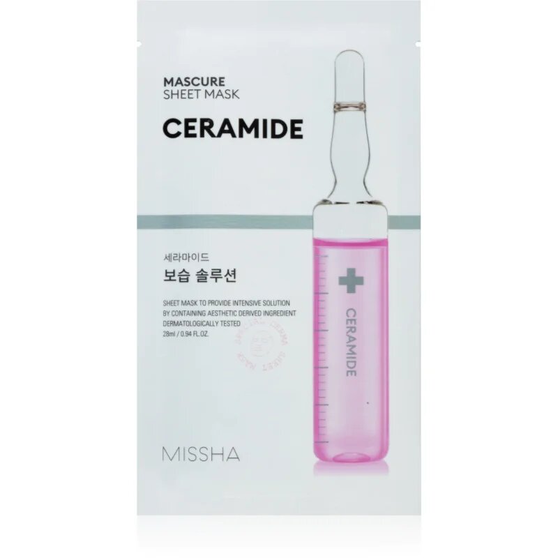 Missha Mascure Ceramide hranilna tekstilna maska 28 ml