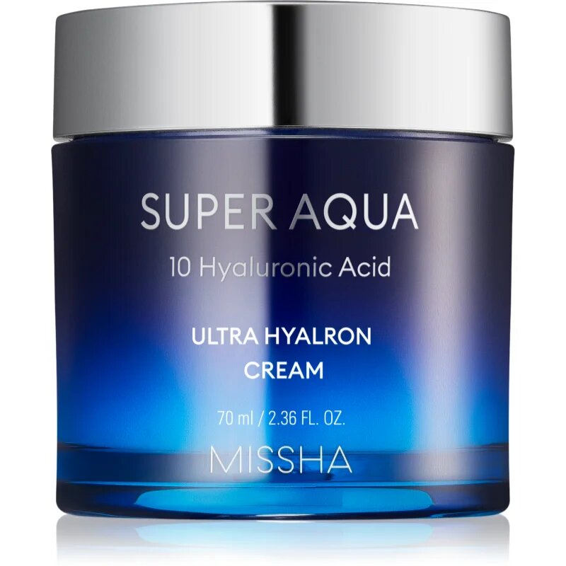 Missha Super Aqua 10 Hyaluronic Acid vlažilna krema za obraz 70 ml