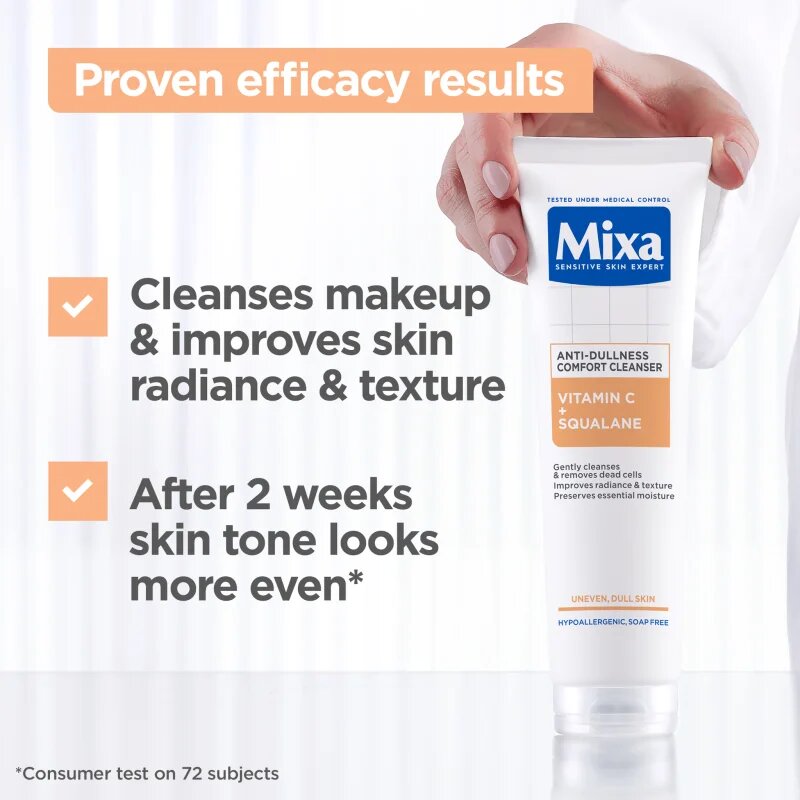 MIXA Anti-Dark Spot čistilni gel za obraz z vitaminom C 150 ml