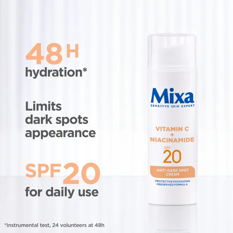 MIXA Anti-Dark Spot dnevna krema proti temnim madežem SPF 20 50 ml
