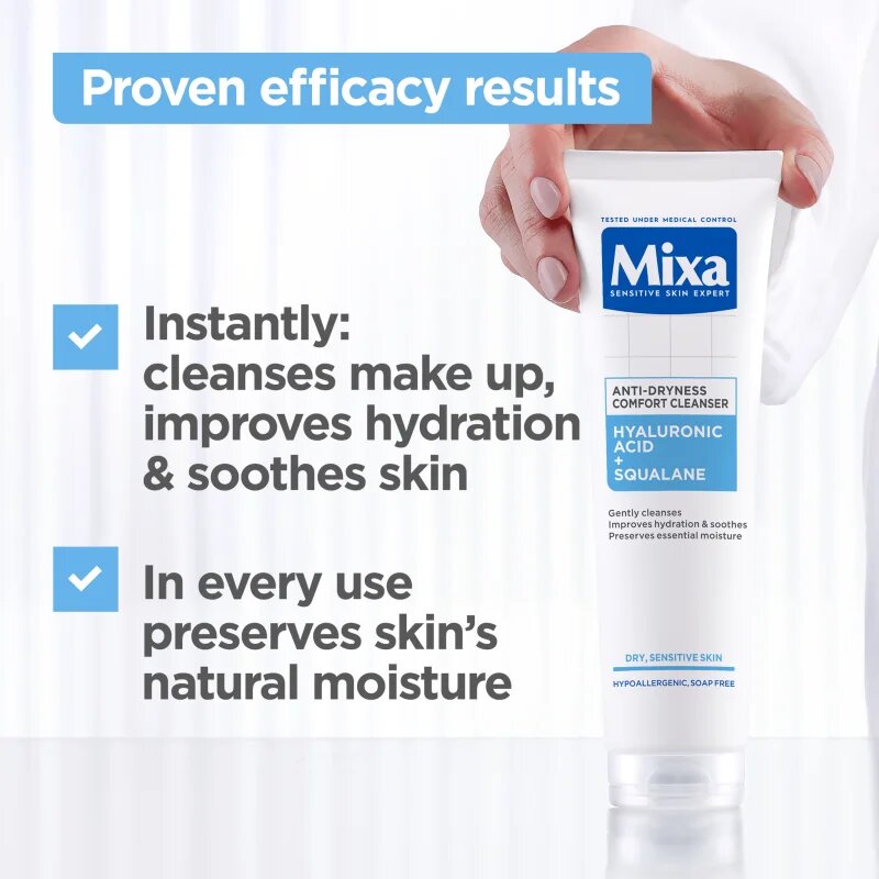 MIXA Anti-Dryness Comfort Cleanser čistilni gel za obraz proti izsuševanju kože 150 ml