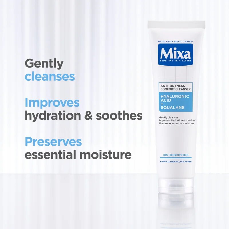 MIXA Anti-Dryness Comfort Cleanser čistilni gel za obraz proti izsuševanju kože 150 ml