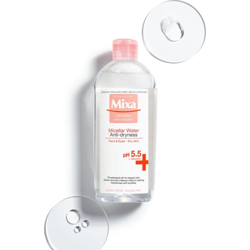 MIXA Anti-Dryness micelarna voda proti izsuševanju kože 400 ml