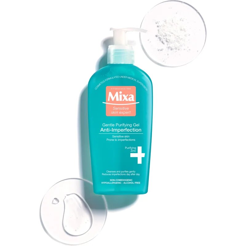 MIXA Anti-Imperfection čistilni gel za obraz brez mila 200 ml