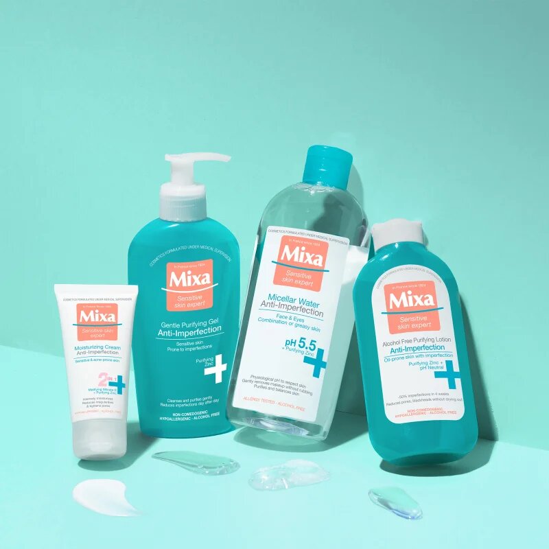 MIXA Anti-Imperfection čistilni gel za obraz brez mila 200 ml