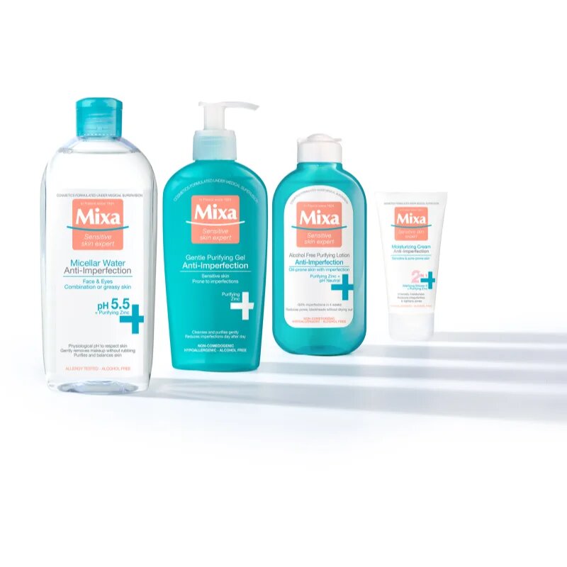 MIXA Anti-Imperfection čistilni gel za obraz brez mila 200 ml