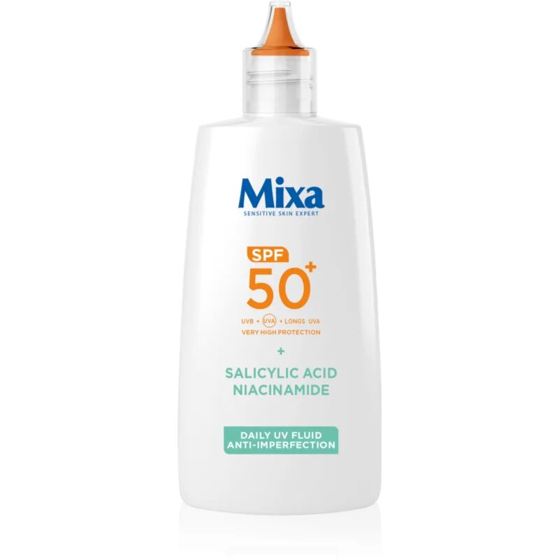 MIXA Anti-Imperfection ultra lahki zaščitni fluid SPF 50+ 40 ml