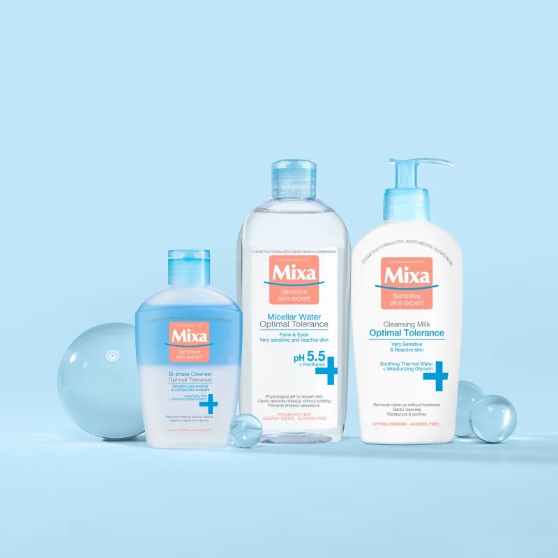 MIXA Optimal Tolerance micelarna voda za pomiritev kože 400 ml