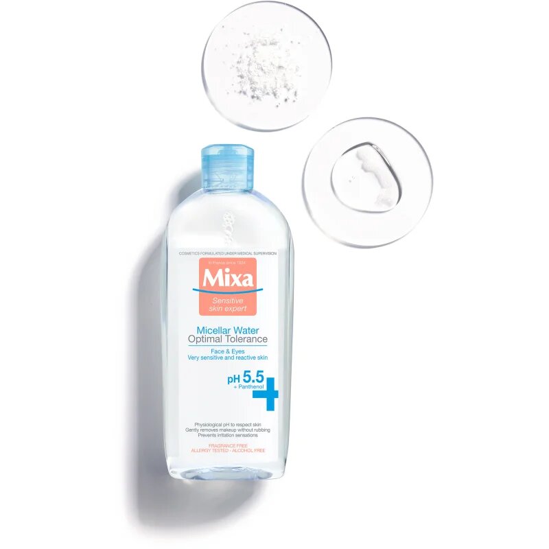 MIXA Optimal Tolerance micelarna voda za pomiritev kože 400 ml