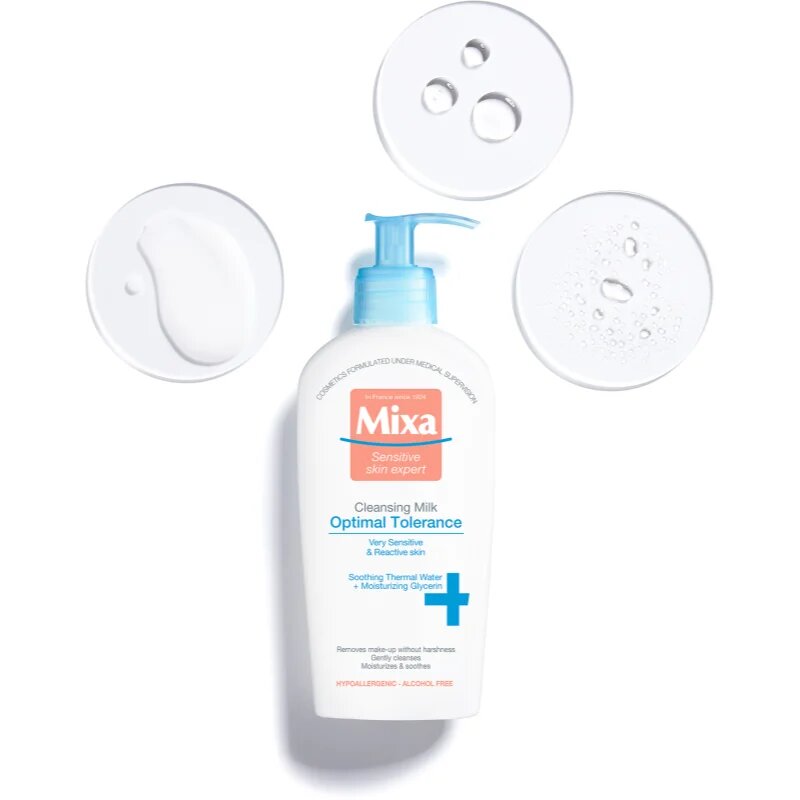MIXA Optimal Tolerance mleko za odstranjevanje ličil 200 ml