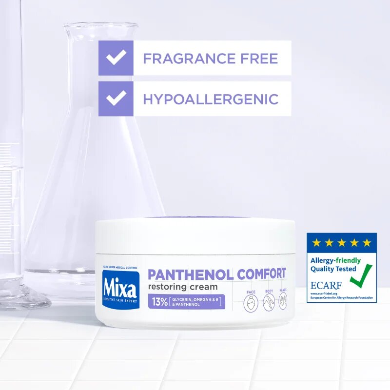 MIXA Panthenol Comfort regeneracijska krema za telo za suho do atopijsko kožo 150 ml
