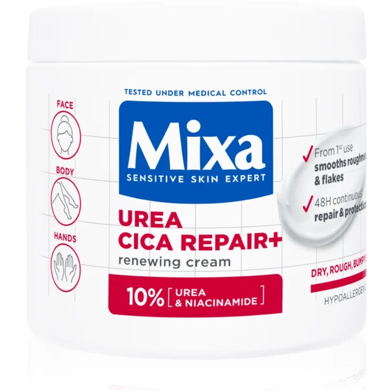 MIXA Urea Cica Repair intenzivna regeneracijska krema za suho kožo 400 ml