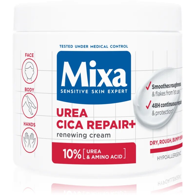 MIXA Urea Cica Repair+ regeneracijska krema za telo za zelo suho kožo 400 ml