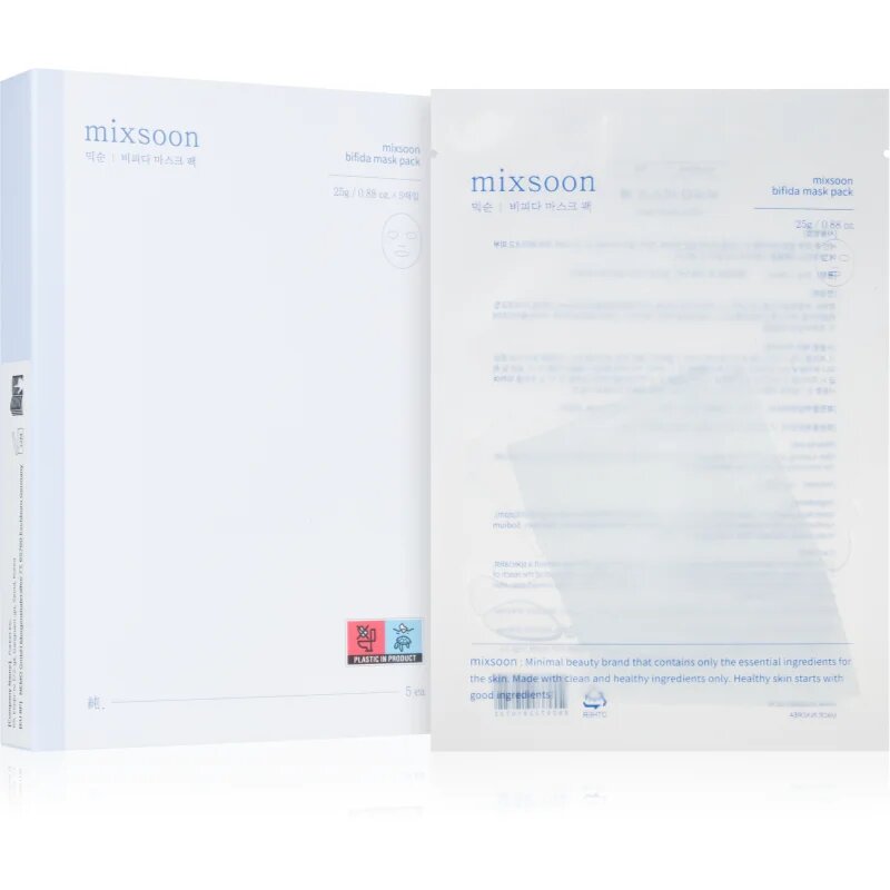 mixsoon Bifida vlažilna tekstilna maska s probiotiki 5x25 g