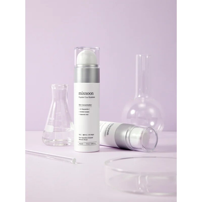 mixsoon Peptide Cica Hyalshot pomirjajoči serum za zmanjšanje por 50 ml