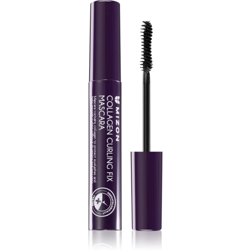 Mizon Collagen Curling Fix vodoodporna maskara za podaljšanje trepalnic s kolagenom odtenek Black 6 ml