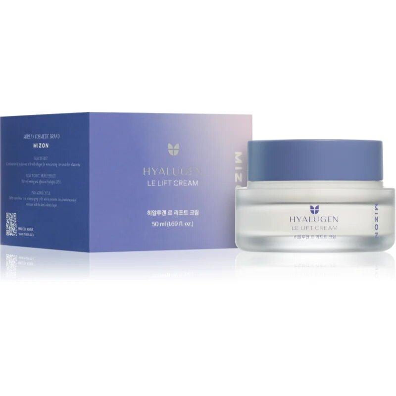 Mizon Hyalugen Le Lift Cream gladilna krema proti gubam za hranjenje kože in ohranjanje njenega naravnega vlaženja 50 ml