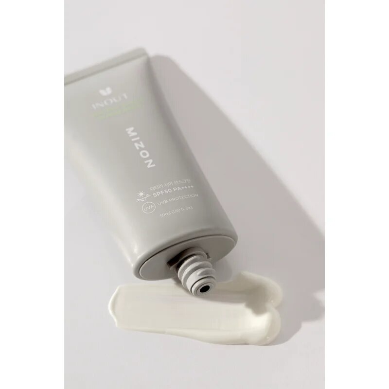 Mizon Inout Watery Sheer Sunscreen lahka zaščitna krema za obraz z vlažilnim učinkom SPF 50+ 50 ml