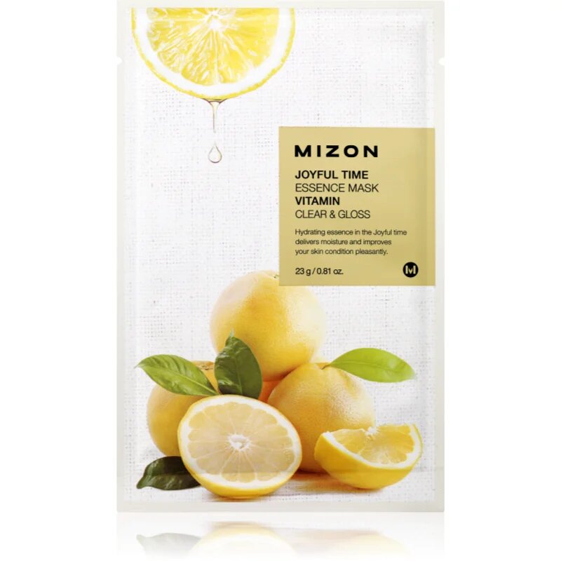 Mizon Joyful Time Vitamin maska iz platna s čistilnim in osvežilnim učinkom 23 g