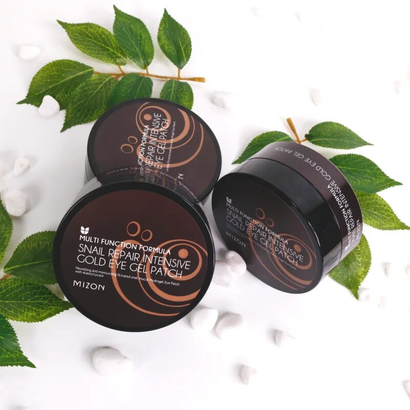 Mizon Multi Function Formula Snail maska za predel okoli oči proti oteklinam in temnim kolobarjem z zlatom 60 x 1.4 g
