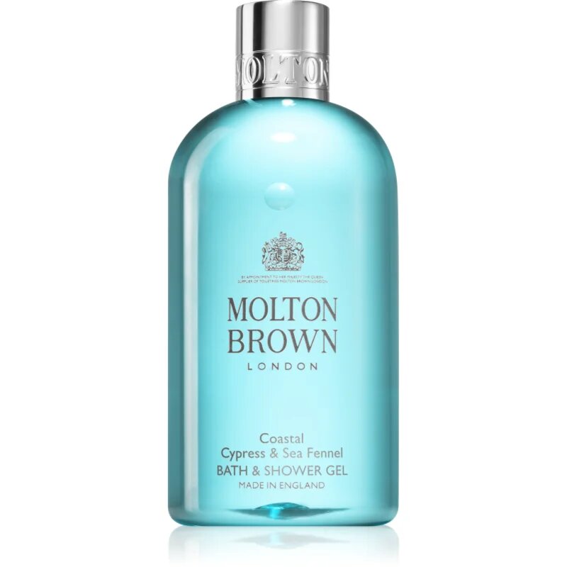 Molton Brown Coastal Cypress & Sea Fennel osvežujoč gel za prhanje za moške 300 ml