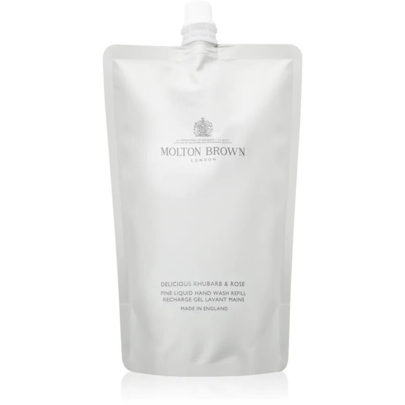 Molton Brown Delicious Rhubarb & Rose Hand Wash tekoče milo za roke nadomestno polnilo 400 ml