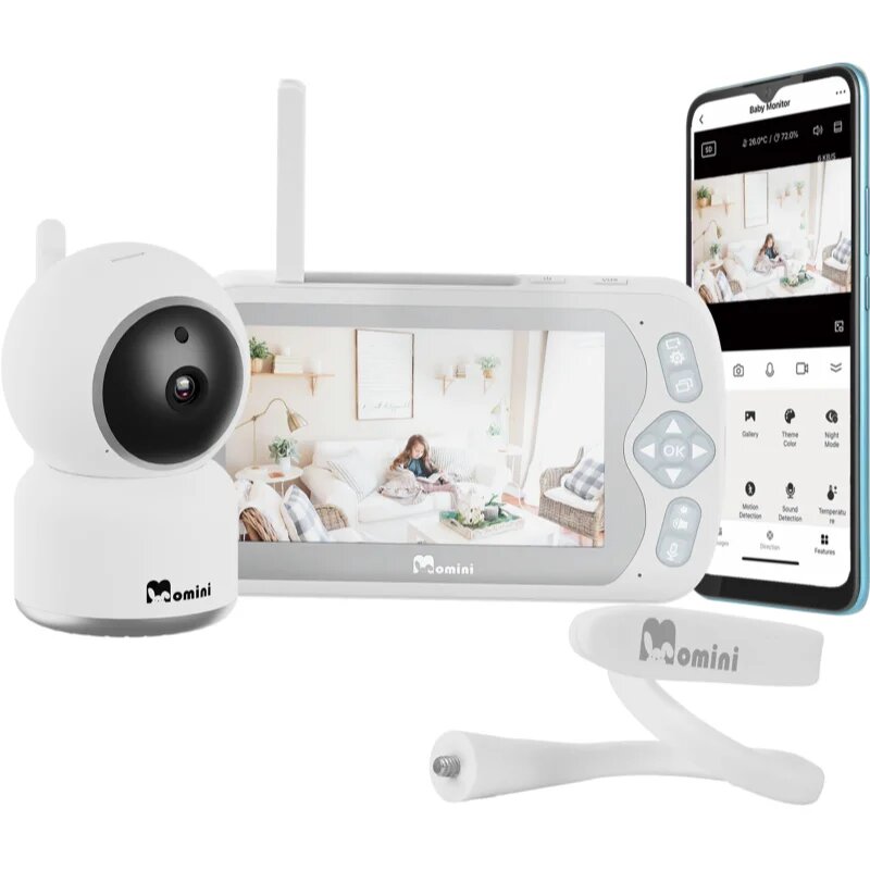 Momini BlissEye Baby digitalna avdio varuška 1 kos