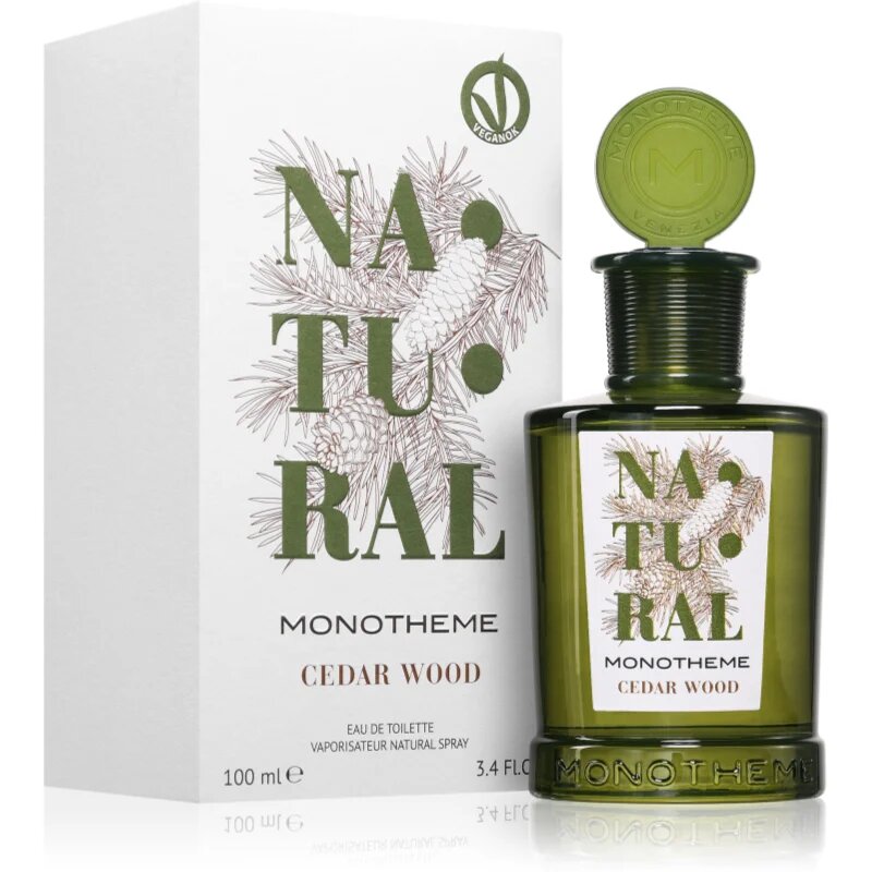 Monotheme Natural Cedar Wood Eau de Toilette Vaporisateur toaletna voda uniseks 100 ml
