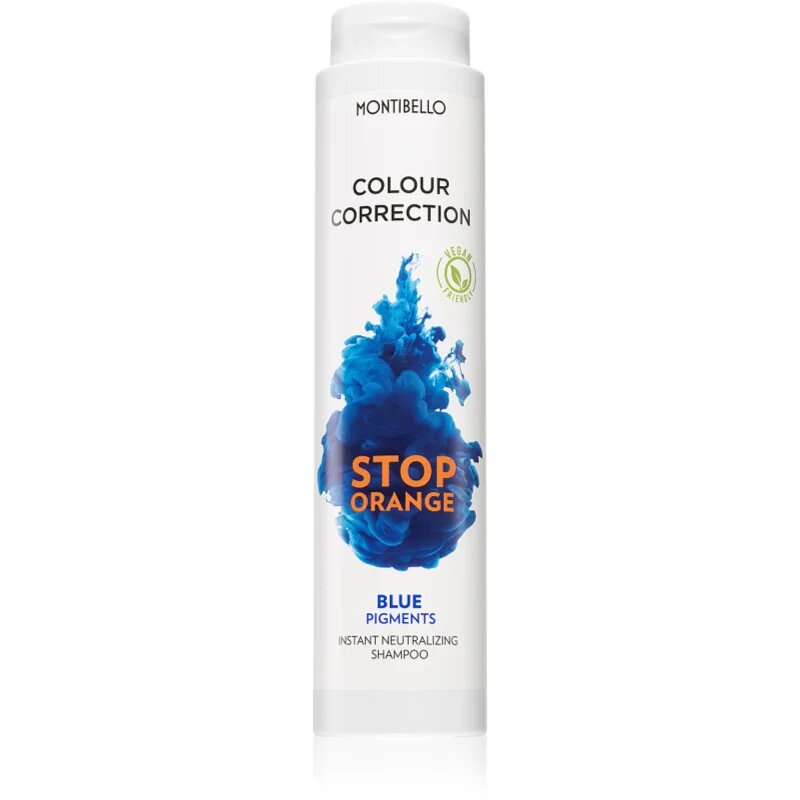 Montibello Colour Correction Stop Orange šampon za posvetljene in blond lase za nevtralizacijo medeninastih podtonov 300 ml