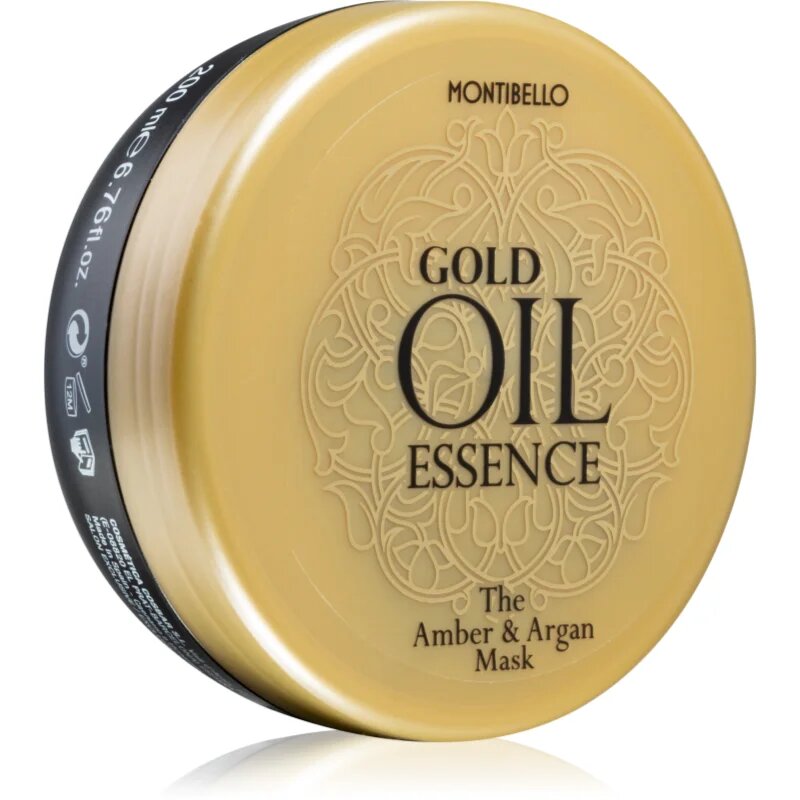 Montibello Gold Oil Amber & Argan Mask revitalizacijska maska za lase 200 ml