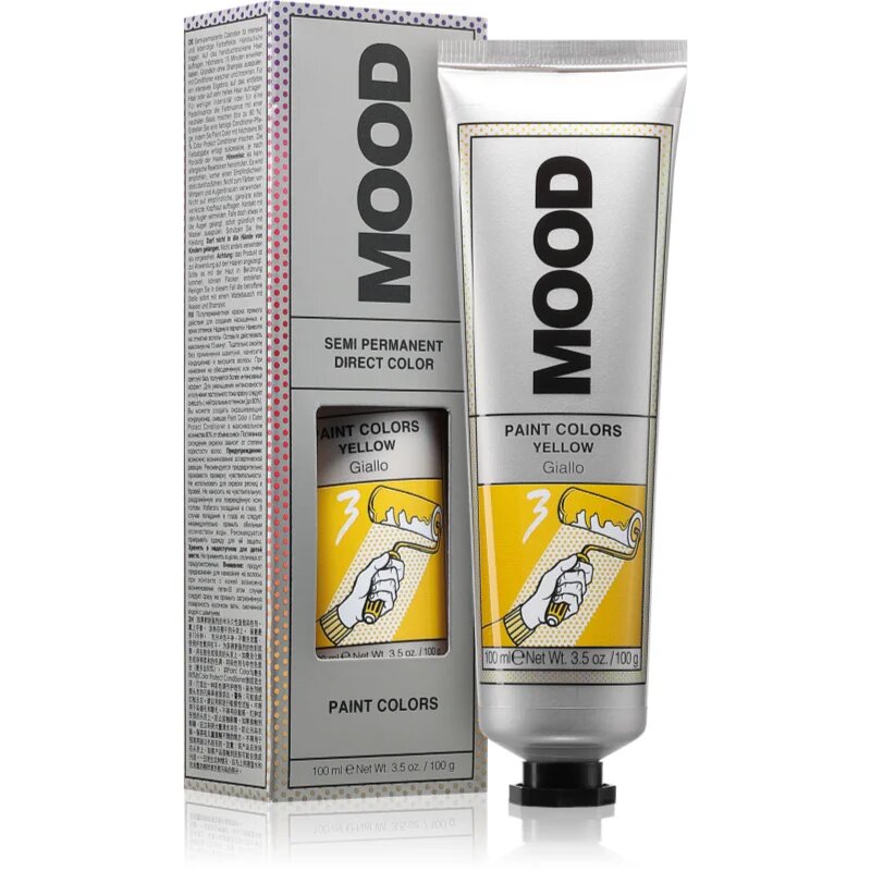 MOOD Paint Colors začasna barva za lase odtenek Yellow 100 ml