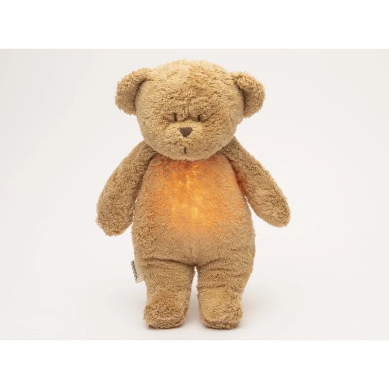 Moonie Bear 2.0 Organic Cappuccino ninica z melodijo 1 kos